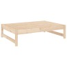Repose-pied de jardin 120x80 cm bois de pin massif 