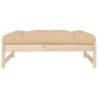 Repose-pied de jardin 120x80 cm bois de pin massif 