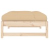 Repose-pied de jardin 120x80 cm bois de pin massif 