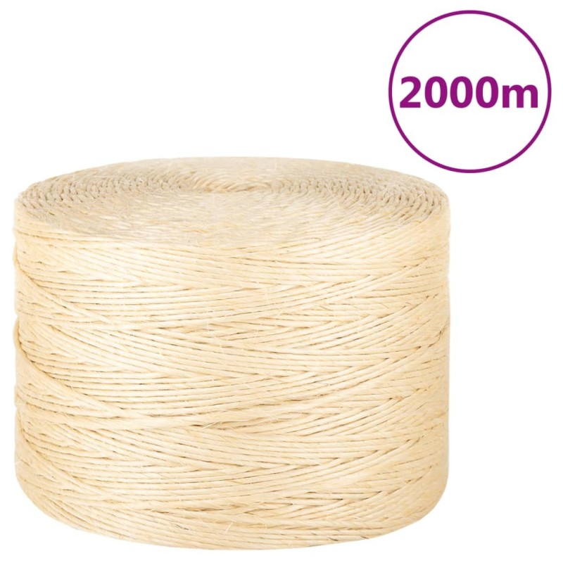 Corde 100 % sisal 3 mm 2000 m 