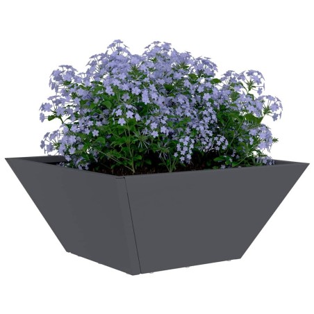 Bol jardinière anthracite 35x35x15 cm en acier 