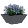 Bol jardinière anthracite 35x35x15 cm en acier 