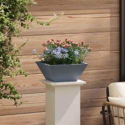 Bol jardinière anthracite 35x35x15 cm en acier 