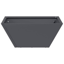 Bol jardinière anthracite 35x35x15 cm en acier 