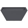 Bol jardinière anthracite 35x35x15 cm en acier 