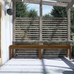 Banc de jardin à 2 places marron miel 203,5x44x45cm bois de pin 