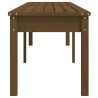 Banc de jardin à 2 places marron miel 203,5x44x45cm bois de pin 