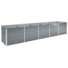 Lit surélevé de jardin Acier galvanisé 400x80x45 cm Gris 