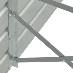 Lit surélevé de jardin Acier galvanisé 400x80x45 cm Gris 