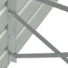 Lit surélevé de jardin Acier galvanisé 400x80x45 cm Gris 