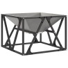brasero square 50x50x35 cm en acier weathering 