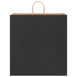 Sacs en papier 50 pcs avec poignées noir 45x17x48 cm 