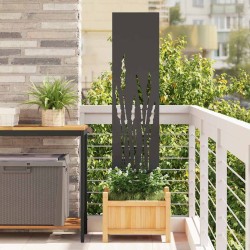 Panneau décoratif de jardin Noir 32 x 140 cm 