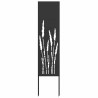 Panneau décoratif de jardin Noir 32 x 140 cm 