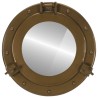 Miroir en forme de hublot mural Ø30 cm aluminium et verre 