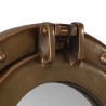 Miroir en forme de hublot mural Ø30 cm aluminium et verre 