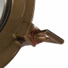 Miroir en forme de hublot mural Ø30 cm aluminium et verre 