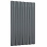Panneaux de toit 12 pcs Acier enduit poudre Anthracite 60x36 cm 