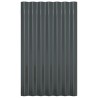 Panneaux de toit 12 pcs Acier enduit poudre Anthracite 60x36 cm 