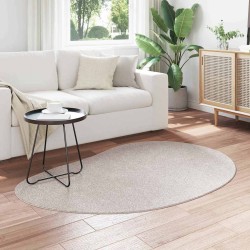 Tapis Couleur sable 120 x 170 cm Polyester 