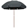 Parasol de jardin avec mât en acier 300 cm anthracite 