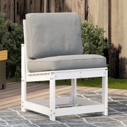 Chaise de jardin blanc 50,5x55x77 cm bois de pin massif 