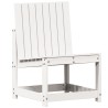 Chaise de jardin blanc 50,5x55x77 cm bois de pin massif 