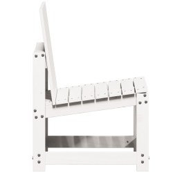 Chaise de jardin blanc 50,5x55x77 cm bois de pin massif 