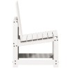 Chaise de jardin blanc 50,5x55x77 cm bois de pin massif 