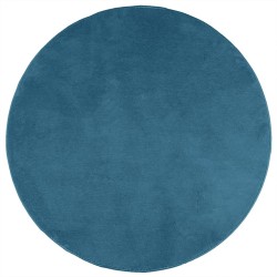 Tapis OVIEDO à poils courts turquoise Ø 160 cm 