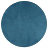 Tapis OVIEDO à poils courts turquoise Ø 160 cm 