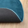 Tapis OVIEDO à poils courts turquoise Ø 160 cm 