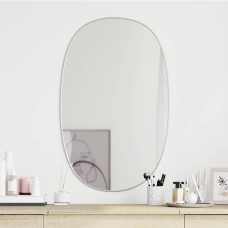 Miroir mural Argenté 70x45 cm 