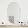 Miroir mural Argenté 70x45 cm 