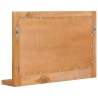 Miroir mural avec étagère 60x12x40 cm Bois de teck massif 