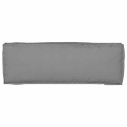 Coussins pour banc, 2pcs, gris, 120 x 40 x 8 cm, en tissu Oxford. 