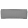 Coussins pour banc, 2pcs, gris, 120 x 40 x 8 cm, en tissu Oxford. 