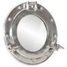 Miroir en forme de hublot mural Ø30 cm aluminium et verre 