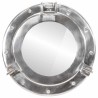 Miroir en forme de hublot mural Ø30 cm aluminium et verre 