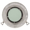Miroir en forme de hublot mural Ø30 cm aluminium et verre 