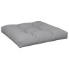 Coussin de palette gris 80x80x12 cm tissu 
