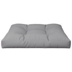 Coussin de palette gris 80x80x12 cm tissu 
