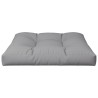 Coussin de palette gris 80x80x12 cm tissu 