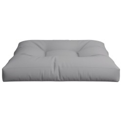 Coussin de palette gris 80x80x12 cm tissu 