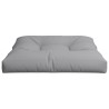 Coussin de palette gris 80x80x12 cm tissu 
