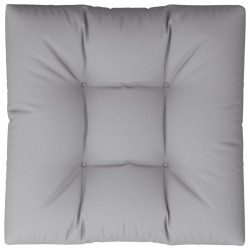 Coussin de palette gris 80x80x12 cm tissu 