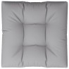 Coussin de palette gris 80x80x12 cm tissu 