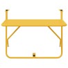 Table de balcon pliable Moutarde 60x40 cm en Acier 