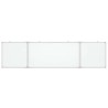 Tableau blanc magnétique pliable 200x50x1,7 cm aluminium 
