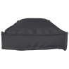 Coussins de palette pour banc, 2 pièces, noirs, 120 x 40 x 8 cm en tissu Oxford. 